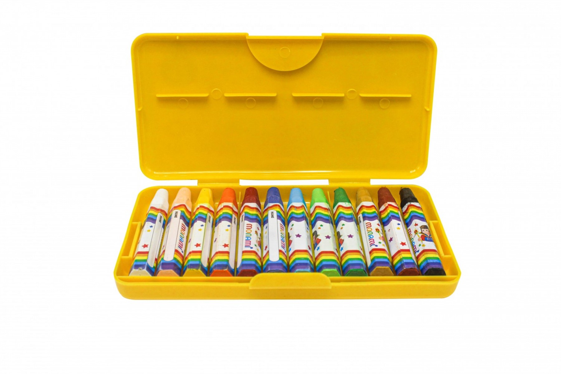 MONAMİ PASTEL BOYA 12 RENK PLASTİK KUTULU