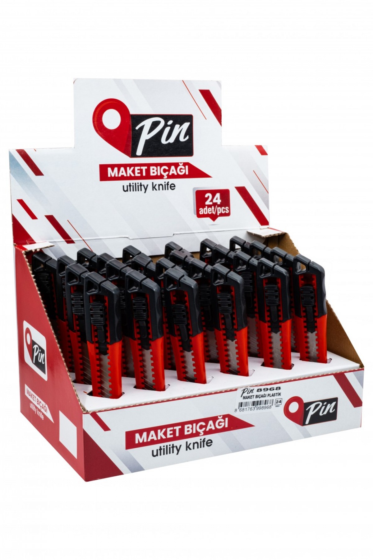 Pin Maket Bıçağı Plastik 24 lü (8968)