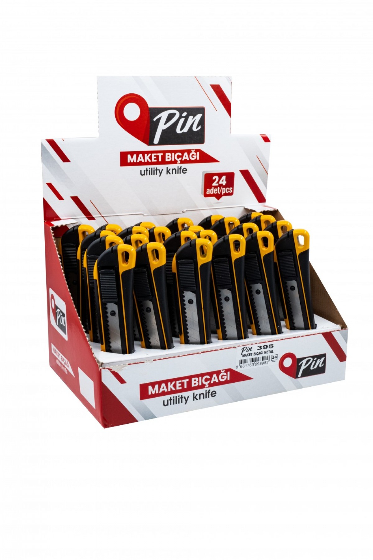 Pin Maket Bıçağı Profesyonel Metal 24 lü