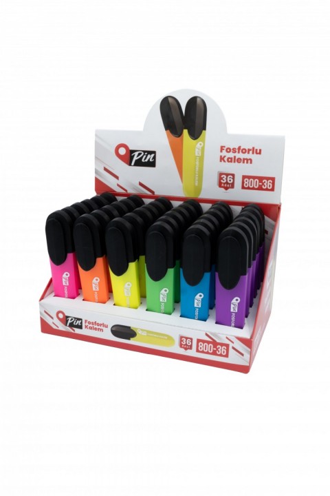 PİN FOSFORLU KALEM 800 36 RENK
