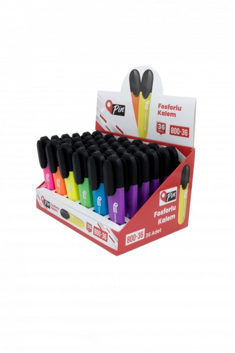 PİN FOSFORLU KALEM 800 36 RENK