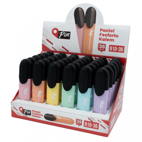 PİN FOSFORLU KALEM 810 36 RENK PASTEL