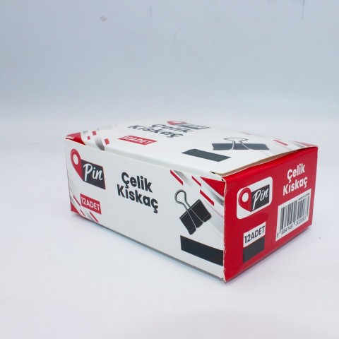 PİN KISKAÇ (BİNDER KLİPS) ÇELİK 25 MM