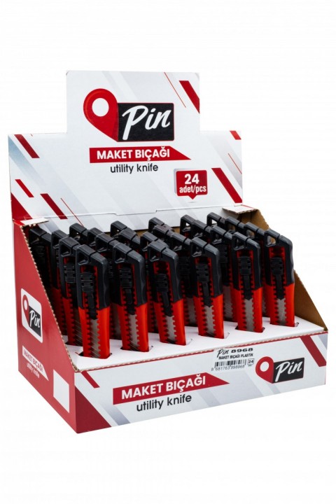 Pin Maket Bıçağı Plastik 24 lü (8968)