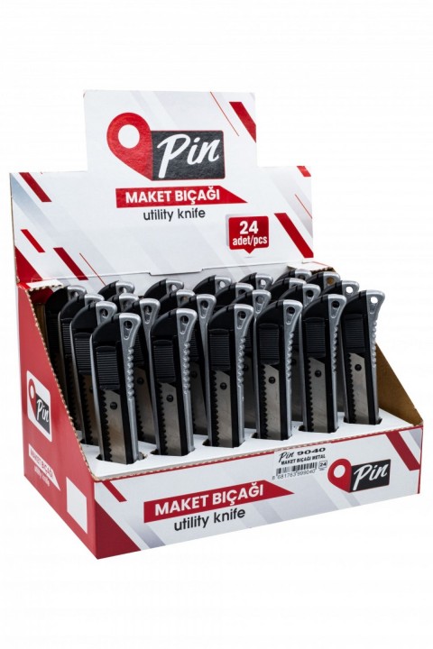 Pin Maket Bıçağı Profesyonel Metal 24 lü (9040)