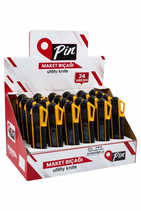 Pin Maket Bıçağı Profesyonel Plastik 24 lü