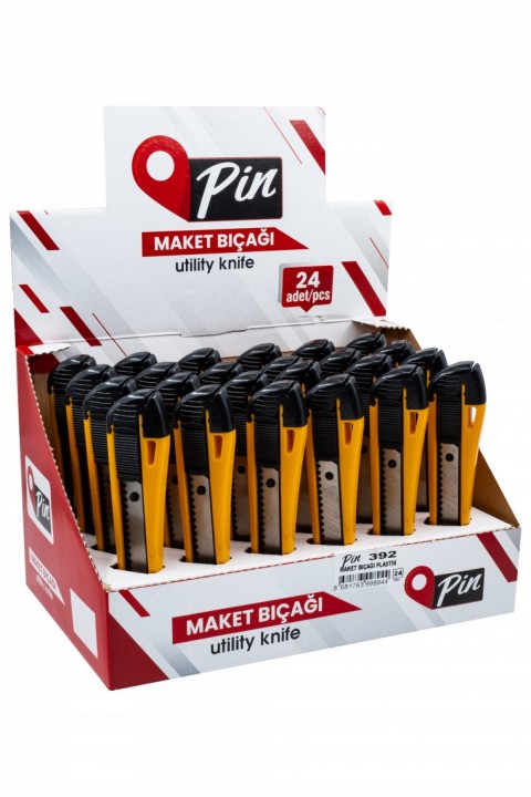 Pin Maket Bıçağı Profesyonel Plastik 24 lü