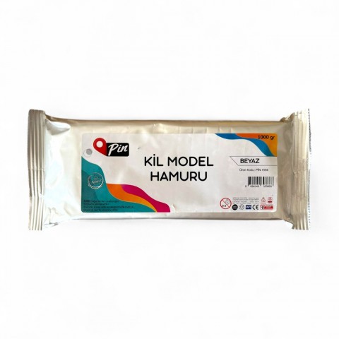Pin Seramik Kili Beyaz 1000 gr